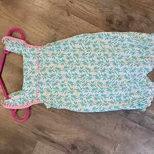 Carter's Floral Bodysuit - Green and Pink